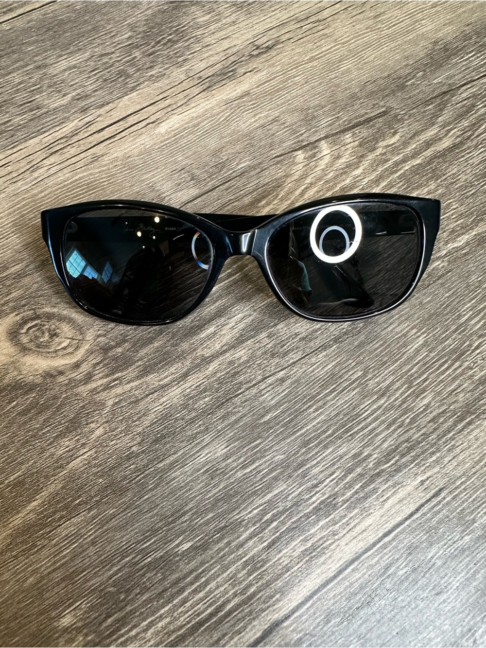 Vera Bradley Rheba Sunglasses Cheerful Blossoms Black Floral Women’s 55-16-135